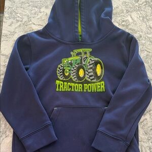 John Deere Kids Hoodie - Navy and Green
